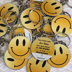 Chaveiro Smile com Frase Educativa