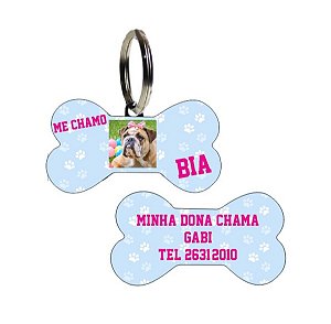 Pingente para Coleira de Cachorro com Nome Personalizados
