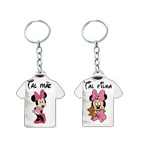 Par de Chaveiros Tal Mãe Tal Filha
