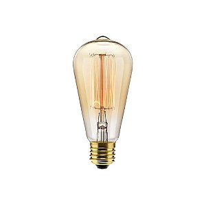 LAMP.FILAMEM.CARB ELGIN ST64 40Wx127V 2000K