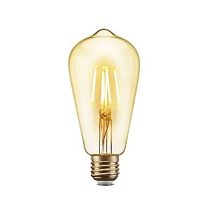 LAMP.FILAMEM.LED ELGIN ST64  4W 2200K E-27