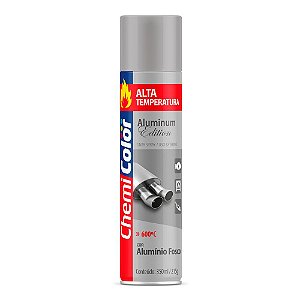 Tinta Spray Aluminio 350ML Alta Temperatura Chemicolor