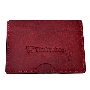 Porta Documentos Náutico - CNC Remos/ Vermelho - Couro