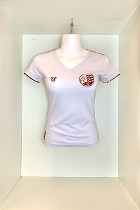 Camisa Náutico - Escudo Atual/ Branca - Algodão Feminina - Timbushop - Loja  Oficial do Clube Náutico Capibaribe