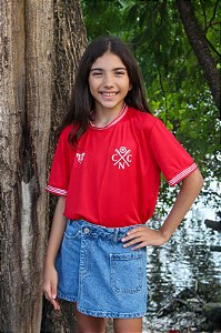 Camisa Náutico - Vermelha/ Escudo CNC - Dry Infantil