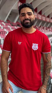 Camisa Náutico - Escudo 1901/ Vermelha - Algodão Masculina