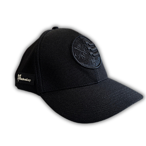 Boné Náutico - Aba Curva/ Monocromático Preto - Adulto