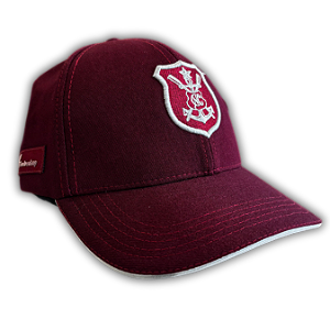 Boné Náutico - Aba Curva/ Escudo Safra Especial/ Vinho - Adulto