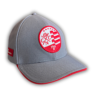 Boné Náutico - Aba Curva/ Escudo Atual/ Cinza - Adulto