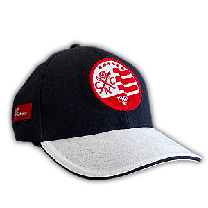 Boné Náutico - Aba Curva/ Escudo Atual/ Azul e Branco- Adulto
