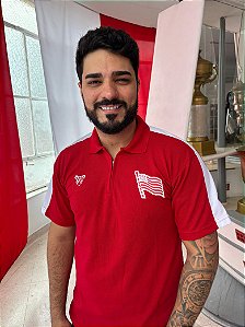Camisa Polo Náutico - Bandeira do Hexal/ Vermelho - Piquet Masculina
