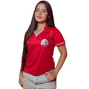 Camisa Náutico - Escudo Atual / Vermelha - Dry Feminina