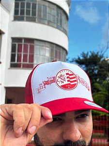 Boné Vermelho/ Branco- Escudos - SuperCap