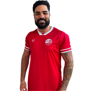 CAMISA NÁUTICO ESCUDO ATUAL / VERMELHA - DRY