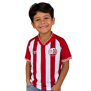 CAMISA ESCUDO ATUAL LISTRADA - INFANTIL