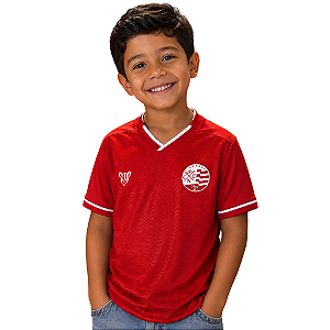 Camisa Infantil Náutico - Escudo Atual / Vermelha - Dry