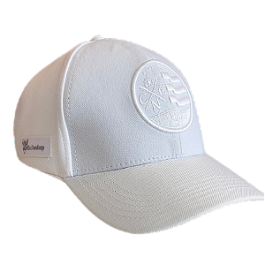 Boné Náutico - Aba Curva/ Monocromatico Branco - Adulto
