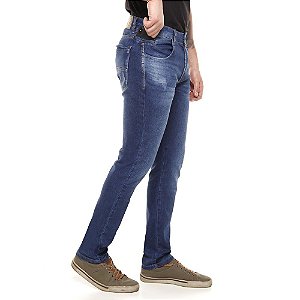Calça Jeans PRS Skinny Com Puídos E Bigode
