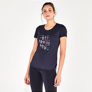 T-Shirt Alto Giro Skin Fit Frases Inspiracionais 2111734