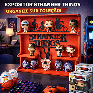 Expositor Stranger Things – Destaque Sua Coleção com Estilo Geek