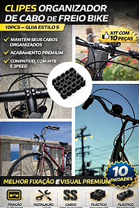 Clipes Organizador de Cabo de Freio Bike 10pcs Estilo S MTB