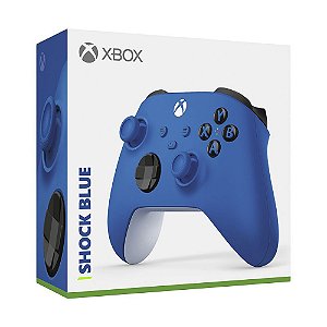 Controle Sem Fio Xbox Shock Blue - Series X, S, One - Azul