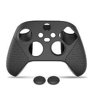 Capa Protetora de Silicone Flexível Antiderrapante para Controle de Xbox Series S/X - Preto