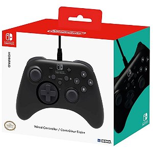 Controle Nintendo Switch Com Fio Hori - Preto