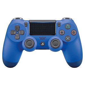 Controle Sony Dualshock 4 Blue sem fio (Com led frontal) Seminovo - PS4