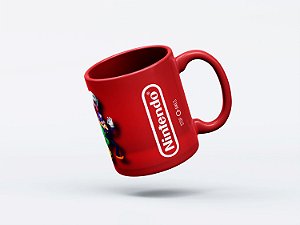 Personagens Nintendo - Caneca de Porcelana 325ml