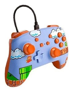 Controle com fio Power-a Enhanced Wired Super Mario Bros av - Nintendo Switch
