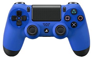 Controle Sem Fio Seminovo – Dualshock 4 Azul – PS4
