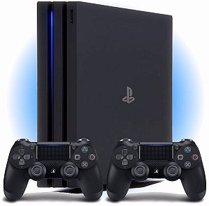 Playstation 4 Pro 1Tb com Dois Controles - Seminovo