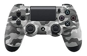 Controle Sony Dualshock 4 Camuflado Cinza Seminovo - PS4