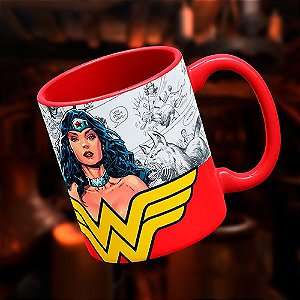 Mulher Maravilha - Caneca de Porcelana 325ml