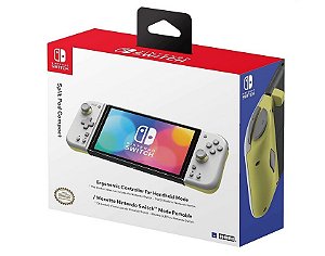 Controle Hori Split Pad Compact para Nintendo Switch - Light Gray & Yellow