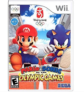 Mario e Sonic em game das Olimpíadas de 2012