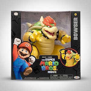 Action Figures Bowser de 7 polegadas do filme Super Mario Bros. com efeitos de sopro de fogo.
