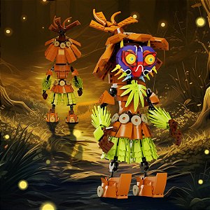Boneco Skull Kid blocos de construção da máscara de Majoras The Legend of Zelda (616PCS)
