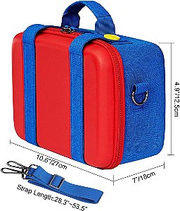 Mala de transporte compatível com o Nintendo Switch - cores Mario