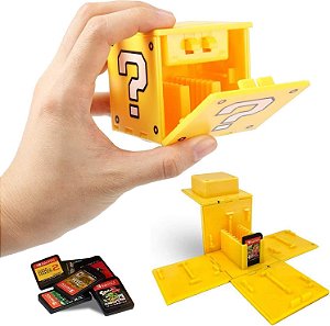 Estojo Premium Game Card 16 Slots (Question Block YELLOW) - Nintendo Switch
