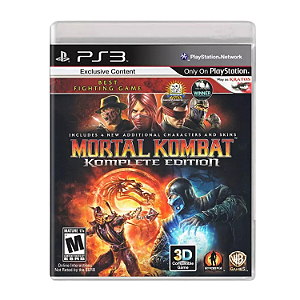 Mortal Kombat Komplete Ed. + Filme Mortal Kombat LEGADO Seminovo – PS3