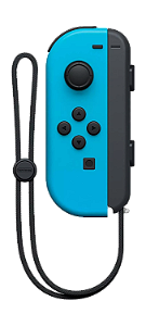Controle Joy-Con Esquerdo Neon Blue Seminovo Sem Strap - Nintendo Switch