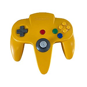 Controle Nintendo 64 Com Fio Amarelo Seminovo Sem Caixa - Nintendo 64