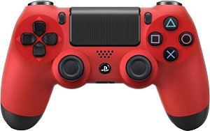 Controle Sony Dualshock 4 Vermelho Seminovo - PS4
