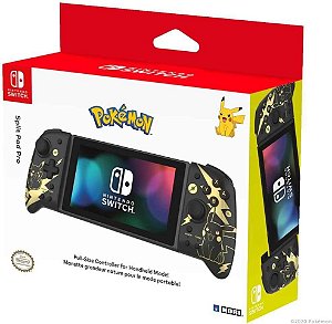 Split Pad Pro Hori Nintendo Switch Pikachu Preto/Dourado Seminovo - Nintendo Switch