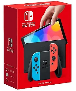 Console Nintendo Switch Oled 64gb Neon Novo - Nintendo Switch