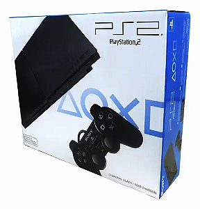 Console Playstation 2 Super Slim Desbloqueado Seminovo - Playstation