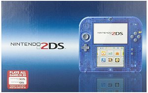Nintendo 2DS Azul Transparente Seminovo - Nintendo