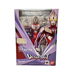 Action Figure Ultraman Tiga Multi Type Ultra-Act Seminovo - Bandai